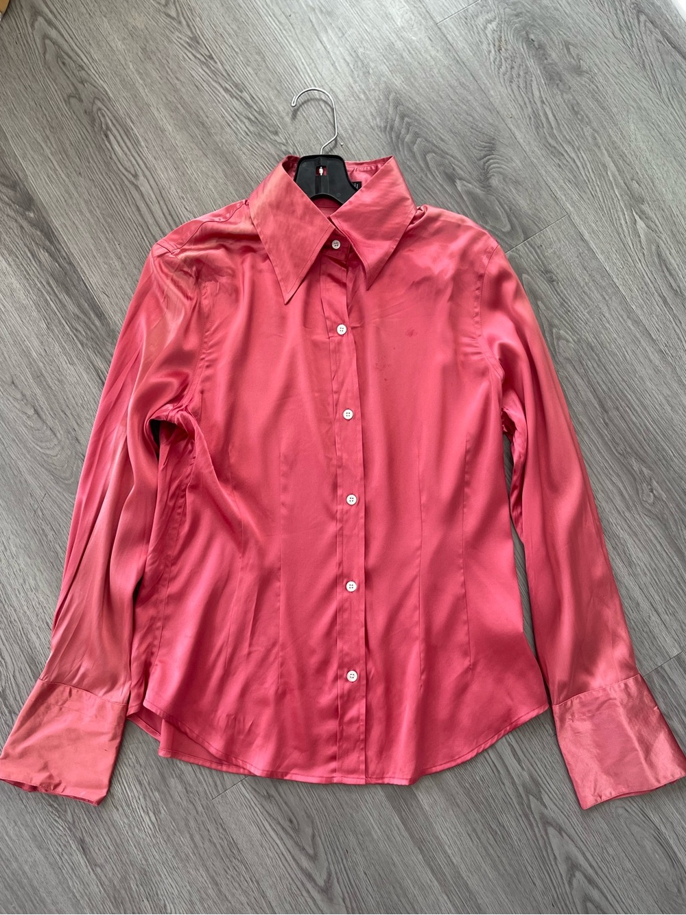 Vintage The limited silk button down Size large